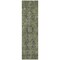 Homeroots 8' Runner Moss Green and Gray Oriental Washable Non Skid Indoor Outdoor Runner Rug 563809 - alternate 2