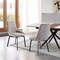 Armen Living Susie Swivel Upholstered Dining Chair in Gray Fabric with Black Metal Legs - Set of 2 LCSUSIGRYBLK - alternate 3