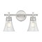Z-Lite Belle 2-Light Vanity, 16 in W, Brushed Nickel 7519-2V-BN - alternate 3