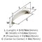 Amerock Ravino 3 inch (76mm) Center-to-Center Satin Nickel Cabinet Cup Pull, 25PK 25VMP22094G10 - alternate 3