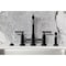 Kingston Brass Bridge Kitchen Faucet with Brass Sprayer, Matte Black KS8280CMLBS - alternate 2