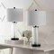 Jonathan Y Tryon 26 in. Modern Minimalist Glass/Iron Nightlight LED Table Lamp, Oil Rubbed Bronze/Clear, 2PK JYL1137C-SET2 - alternate 2