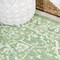 Jonathan Y Malta Bohemian Medallion Textured Weave Cream/Green 2 ft. x 10 ft. Indoor/Outdoor Runner Rug SMB104F-210 - alternate 4
