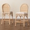 Bali & Pari Bilu Bohemian Natural Rattan 2-Piece Counter Stool Set 253-2PC-13661-ZORO - alternate 2