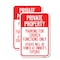 Signmission Parking for Church Functions Only Others Will Be Towed , 12'' X 18'', Heavy Gauge Aluminum, 2PK A-1218-2PACK-23446 - alternate 1