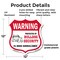 Signmission 24 Hour Surveillance Shield Sign Warning, 12 Inch X 12 Inch, Plastic Sign SHI-P-12-350 - alternate 2