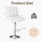 Simple Deluxe Bar Stools Set of 2, Armless Hydraulic Kitchen Height Counter Bar Stools, PU Leather Adjustable Swi 3A88CHAIR8100WHT02 - alternate 3