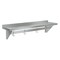 Koolmore 12'' x 48'' 18-Gauge Stainless-Steel Heavy Duty Wall Shelf with Pot Rack, . WMPS-1248 - alternate 2