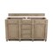 James Martin Vanities Vanity, without top, Whitewashed Walnut, 59.9 in W x 22.9 in D,  157-V60D-M-WW - alternate 1
