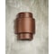 Luxury Lighting Fasciato 13.5 in Tall Ceramic Outdoor Wall Light, Rubbed Copper Paint Finish, 2PK (2) 129-00-ACop-ud-7 - alternate 2