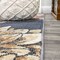Jonathan Y Giglio Modern Botanical Flower Blue/Orange/Cream 2 ft. x 8 ft. Runner Rug CTP202A-28 - alternate 3