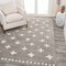 Jonathan Y Cristo Berber Geometric Shag Gray/Ivory 4 ft. x 6 ft. Area Rug MOH403B-4 - alternate 3