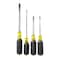 Klein Tools Screwdriver Set, Slotted and Phillips, 4-Piece 85105 - alternate 2