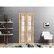 Sartodoors Sliding Closet Bi-fold Doors Oak Solid Core Modern Interior QUADRO4002BF-DUB-48 x 80 (2* 24x80) - alternate 3