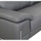 Homeroots 87" Dark Gray Italian Leather Solid Wood Sofa 720453 - alternate 3