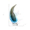 Homeroots 17" Blue Murano Glass Fish Figurine Tabletop Sculpture 376118 - alternate 3