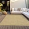 Homeroots 8' X 10' Gold And Ivory Geometric Washable Indoor Outdoor Area Rug 602374 - alternate 2