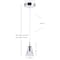 Jonathan Y Alain 5" 1-Light Adjustable Metal Integrated LED Pendant, Chrome JYL7035A - alternate 3