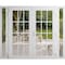 Vdomdoors Front Exterior Prehung Metal-Plastic Double Doors Clear Glass / MANUX 8355 White Silk / Office Comm MANUX8355DEXD-WS-W14+72+14xH80-LH-I - alternate 1