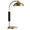 Homeroots 24" Gold and Black Metal Desk Table Lamp With Gold Dome Shade 524299 - alternate 3