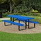 Leisure Craft Rectangle Portable Picnic Table, Blue, 8 ft L T8XPP-BLUE - alternate 2