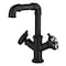 Kingston Brass Two-Handle Single-Hole Bathroom Faucet with Push Pop-Up Drain, Matte Black LS6300RX - alternate 1