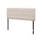 Homeroots Beige Linen Blend Upholstered Full Headboard 490177 - alternate 2