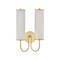 Hudson Valley Lighting Elaine 2 Light Wall Sconce in Aged Brass Finish AH5017-AGB - alternate 1