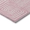 Homeroots 3' X 5' Pink And Ivory Geometric Washable Indoor Outdoor Area Rug 600768 - alternate 2