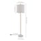 Jonathan Y Joel 63.5" Coastal Bohemian Scallop Shade Rattan/Metal LED Floor Lamp w/ Pull Chain, White/Brass Gold JYL1153B - alternate 3