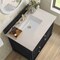 James Martin Vanities Lorelai 36" Single Vanity, Black Onyx, w/ 3 CM Siberian Silestone Top 424-V36-BKO-3SFR - alternate 2