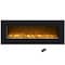 Northwest 50in Wall Mounted Electric Fireplace 10-Color LED Flames Wall Mounted Fireplace Heater 80-WSG02-BLACK - alternate 3