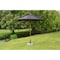 Bambrella 13' Round Bamboo Market Umbrella w/2.25" Pole Diameter-Navy Canopy 4.0m R-L-N - alternate 1