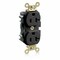 Leviton Straight Blade Receptacle, 5-20R, 20 A, 125V AC, Flush Mount, Self-Grounded M5362-E - alternate 1