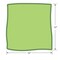 Hospeco MicroWorks Standard Microfiber Towel, Green, 12x12, 300 gsm, 12 Pack 2512-G-DZ - alternate 2