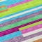 Homeroots 5' X 8' Lavender Orange And Lime Green Striped Washable Indoor Outdoor Area Rug 613291 - alternate 2