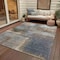 Homeroots 8' X 10' Khaki And Brown Abstract Washable Indoor Outdoor Area Rug 609295 - alternate 4