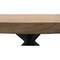 Homeroots 60" Natural And Black Rounded Solid Wood And Iron Pedestal Base Dining Table 563916 - alternate 4