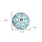 Homeroots Set of Eight Turquoise And White Ceramic And Metal Drawer Pull Knobs, 8PK 544428 - alternate 2