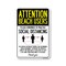 Signmission Public Safety, Beach Users Practice Social Distancing, 24in X 18in Aluminum, OS-NS-A-1824-25414 OS-NS-A-1824-25414 - alternate 1