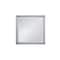 Homeroots 42" White Wood Square Lighted Dresser Mount Framed Mirror 564645 - alternate 2