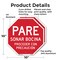 Signmission Pare Sonar Bocina Proceder Con Prec, 10 inch X 10 inch, Aluminum Metal Signs, 2PK OC-A-2PACK-10-205 - alternate 2