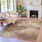 Homeroots 3' X 5' Brown And Beige Abstract Washable Indoor Outdoor Area Rug 630615 - alternate 1