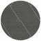 Homeroots 8' Black And Ivory Round Geometric Washable Indoor Outdoor Area Rug 612108 - alternate 3