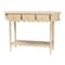 Bali & Pari Liba Console Table with Scalloped Detailing and Open Shelf Storage 271-14794-ZORO - alternate 2