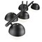 Z-Lite Realm Sphere 5 Light Linear Chandelier, Matte Black, 42 In W 7517-5L-MB - alternate 3