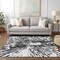 Homeroots 5' X 8' Ivory Black And Gray Abstract Washable Indoor Outdoor Area Rug 588011 - alternate 2