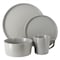 Elama Luxmatte Light Grey 16 Piece Dinnerware Set EL-LUXMATTE-16-LG - alternate 2