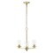 Homeroots Gold Chandelier Iron Ceiling Light With Clear Shades 651692 - alternate 2