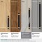 Amerock Overton 8-13/16 in 224 mm Center-to-Center Brushed Matte Black/Brushed Gold Cabinet Pull BP36684BMBBGL - alternate 2